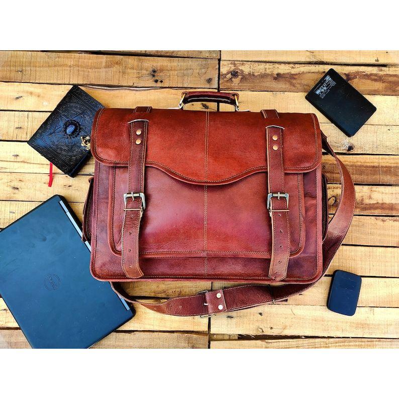 Кожаная сумка-мессенджер, кожаный мужской портфель, сумка для ноутбука ручной работы, офисная сумка через плечо, сумка через плечо, подарок на новую работу, подарок на выпускной