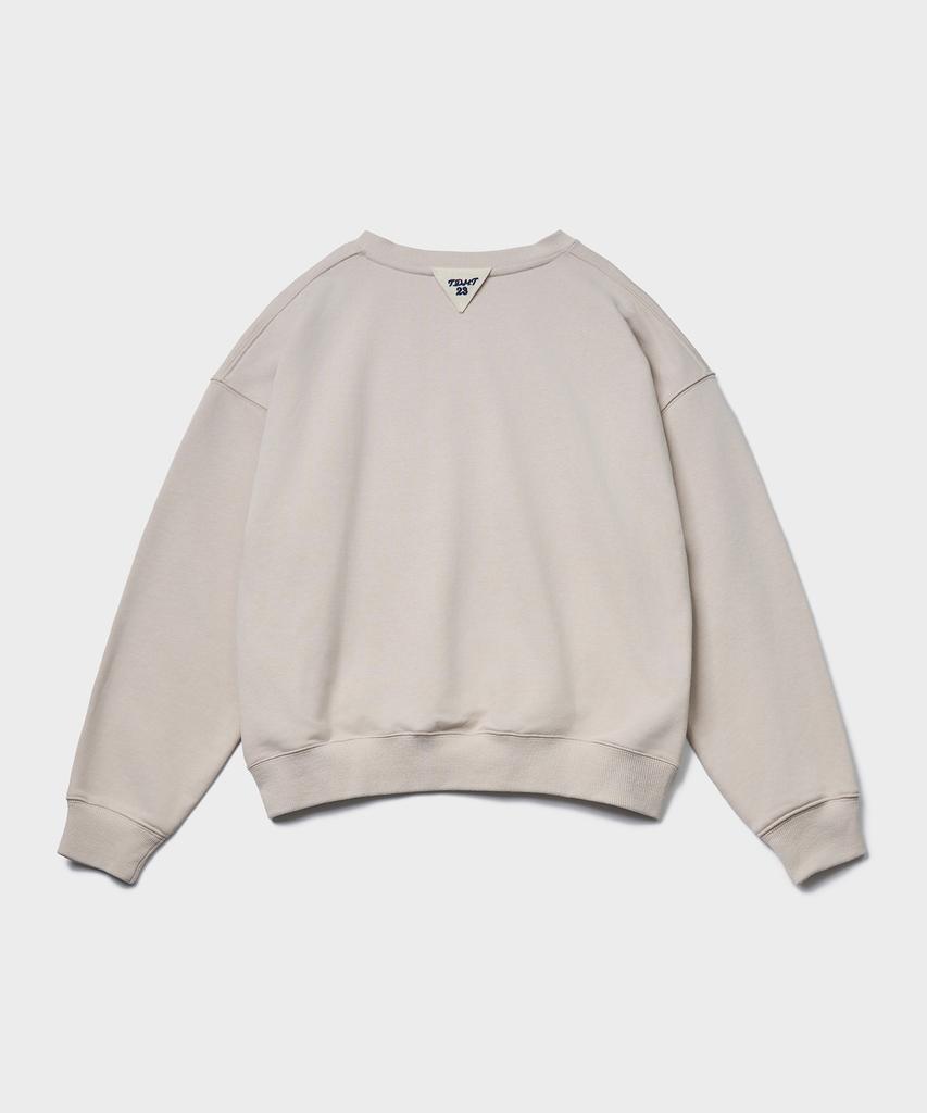 TTUDEMENT 50S V-Neck Sweatshirt_Beige