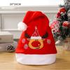 Plush Christmas Hat Polyester Santa Snowman Hat Xmas Cap Xmas Arts Hats  Xmas Gift