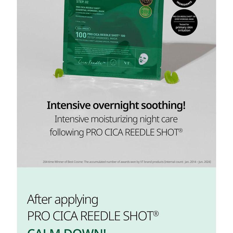 VT - Pro Cica Reedle Shot 100 2Step Hydrogel Mask Set