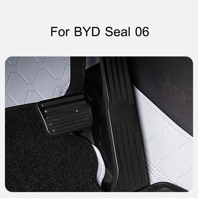 Для BYD Seal 06 DMi EV 07 DMi Педаль акселератора Тормозная педаль Алюминиевый сплав Противоскользящая износостойкая Накладка на педаль Аксессуары для автомобиля