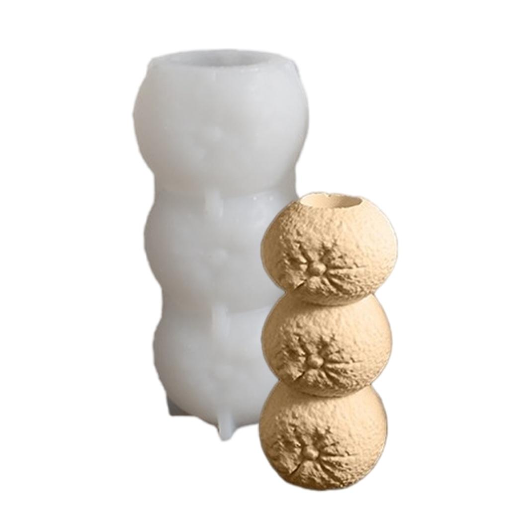 High Quality Silicone Mold For Unique Stacked Fruit Candle Holders Perfect For DIY Enthusiasts And Home Decor Lovers