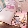 Snoopy cartoon print rug mat, non-slip and stain-resistant, perfect for home decor and a gift for friends and family.