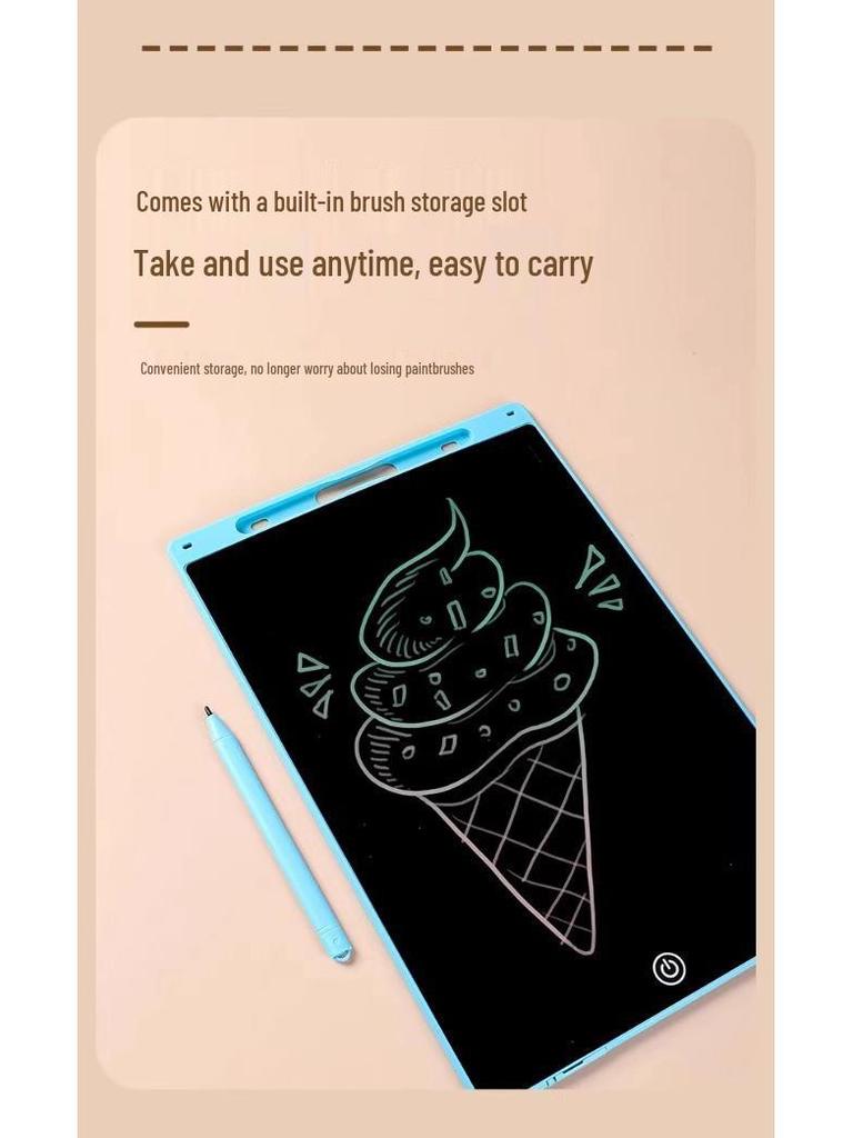 Kids' LCD Writing Tablet - Erasable Drawing & Color Painting Toy