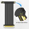 TEUCER PCI-E 4.0 X16 удлинительный кабель для видеокарты 150 мм/200 мм, экранированный, гибкий, с углом 90°