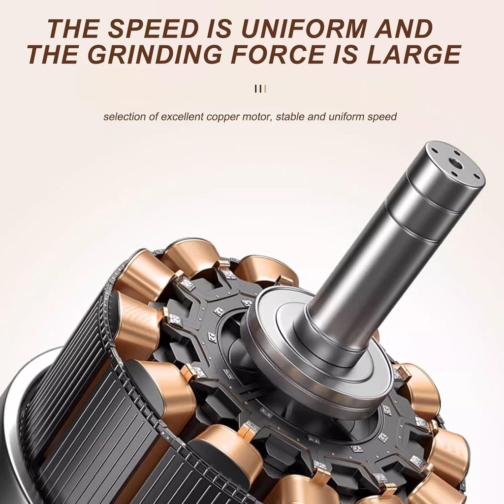 Multifunctional Powder Grinder Rechargeable Small Coffee Beans Mill Grinding Machine Portable Electric Burr Coffee Grinder