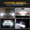 Full LED License Plate Light For Ram1500 2500 3500 Pickup Truck 6500K 20W 12V Smoke Lens Tags Lamp Assembly Replacement