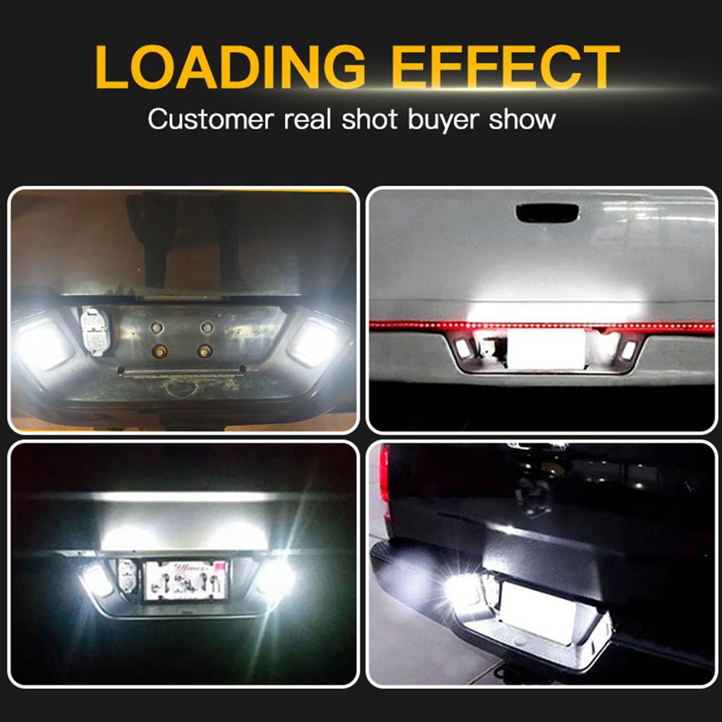 Full LED License Plate Light For Ram1500 2500 3500 Pickup Truck 6500K 20W 12V Smoke Lens Tags Lamp Assembly Replacement