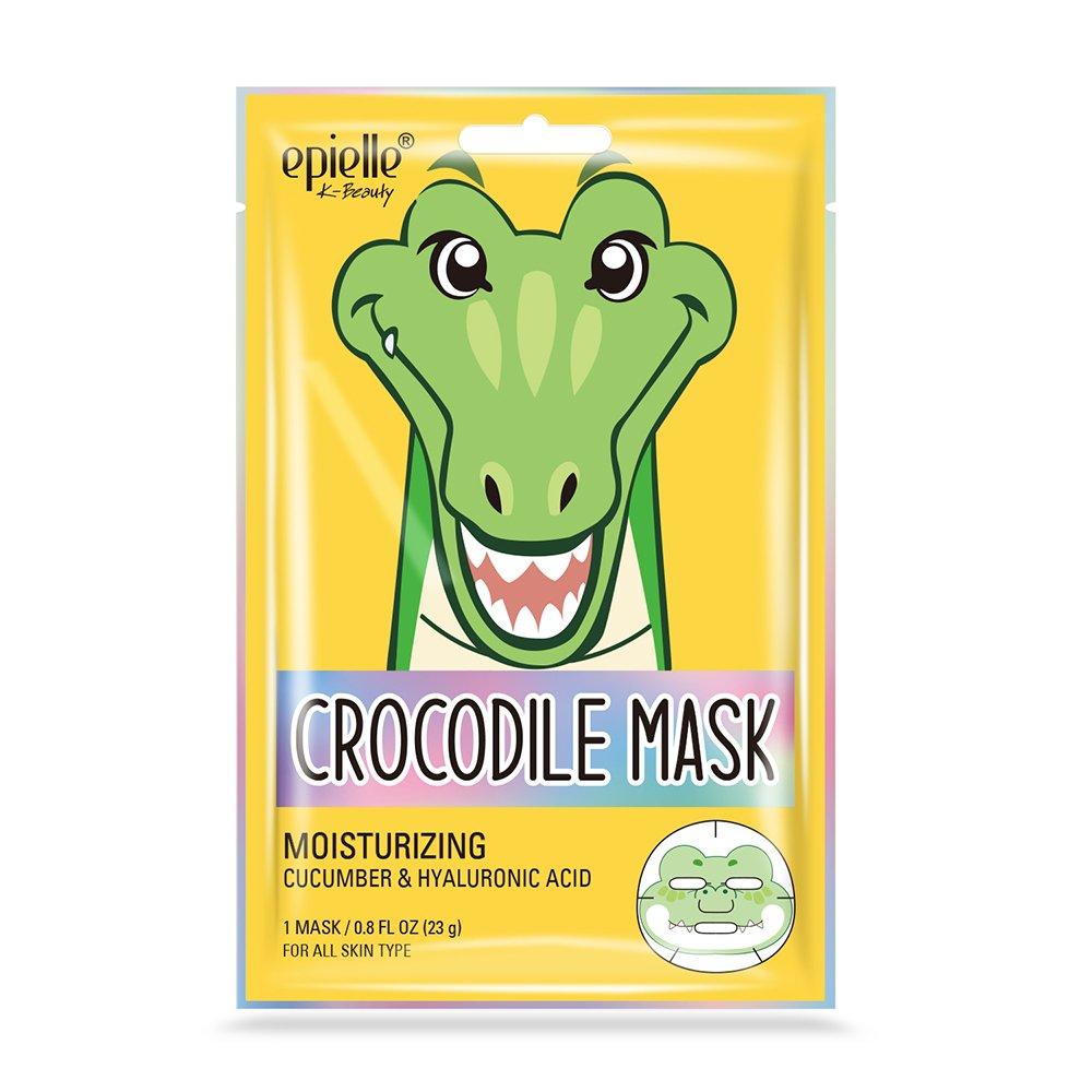 EPIELLE Animal Character Mask Pack 12 смешанных красная панда/синяя рыба/лев/жираф/лошадь/крокодил