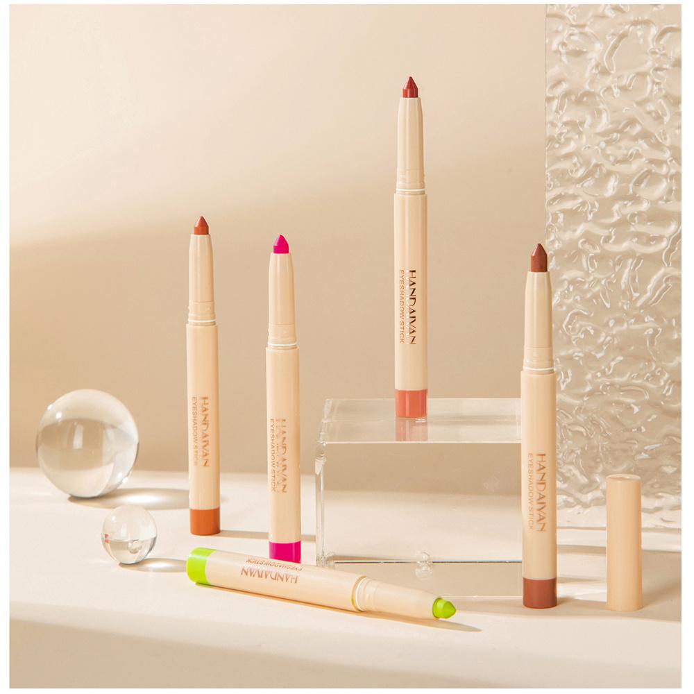 Подводка для глаз Гелевая ручка «Лежащий шелкопряд Русалка» Ручка для теней для век Рождественская ручка для подводки для глаз двойного назначения