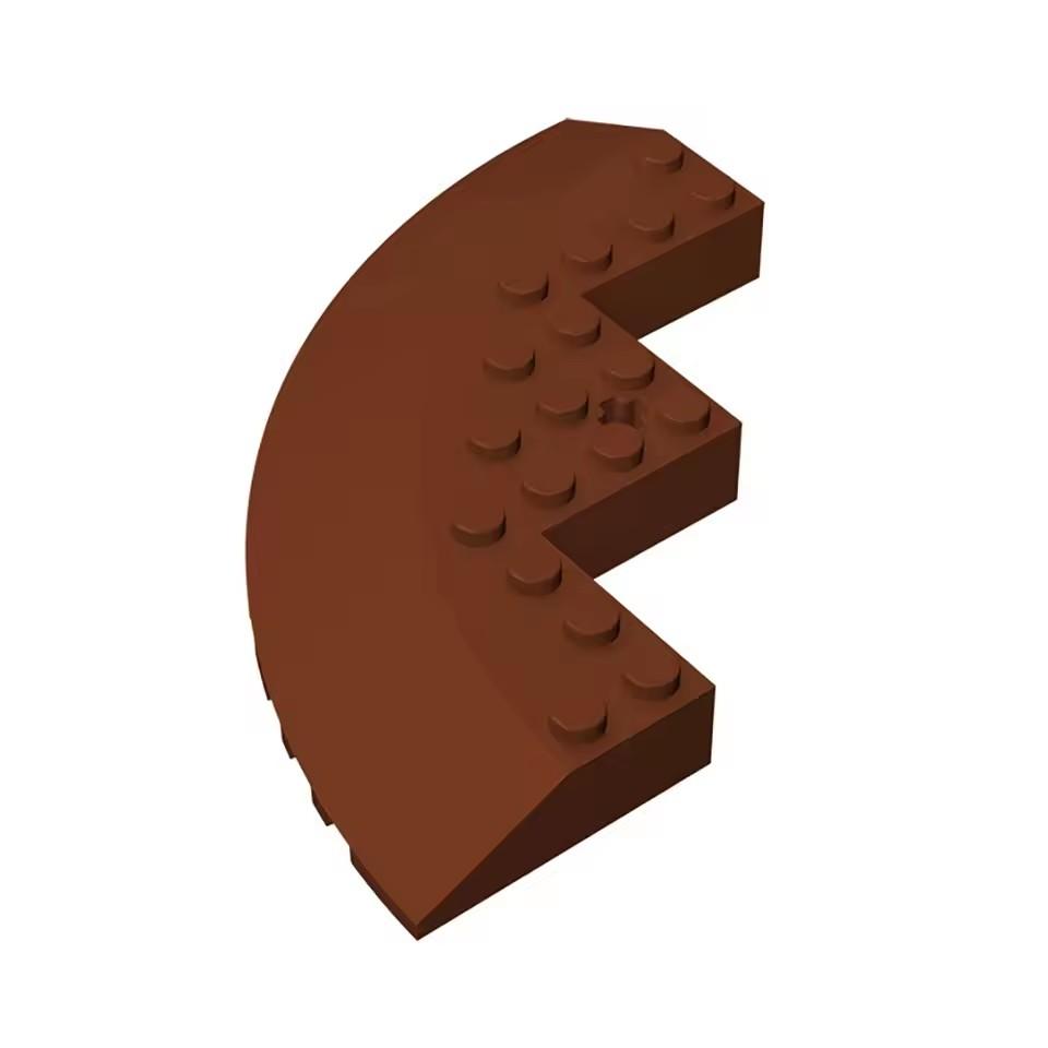 10 шт. Совместимые с MOC 58846 детали конструктора 10x10 наклонный круглый угол DIY создание детских игрушек