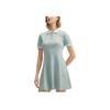 New FILA WHITE Short Sleeved Dress Women's Oat Gray F11W523310F-GY