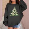 Children's Fashionable Casual Long-sleeved Loose Christmas Print Pullover Sweatshirt
