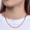 Европейская Мода Титановая Сталь Цепь Фигаро Ожерелье с Подвеской из Искусственного Жемчуга