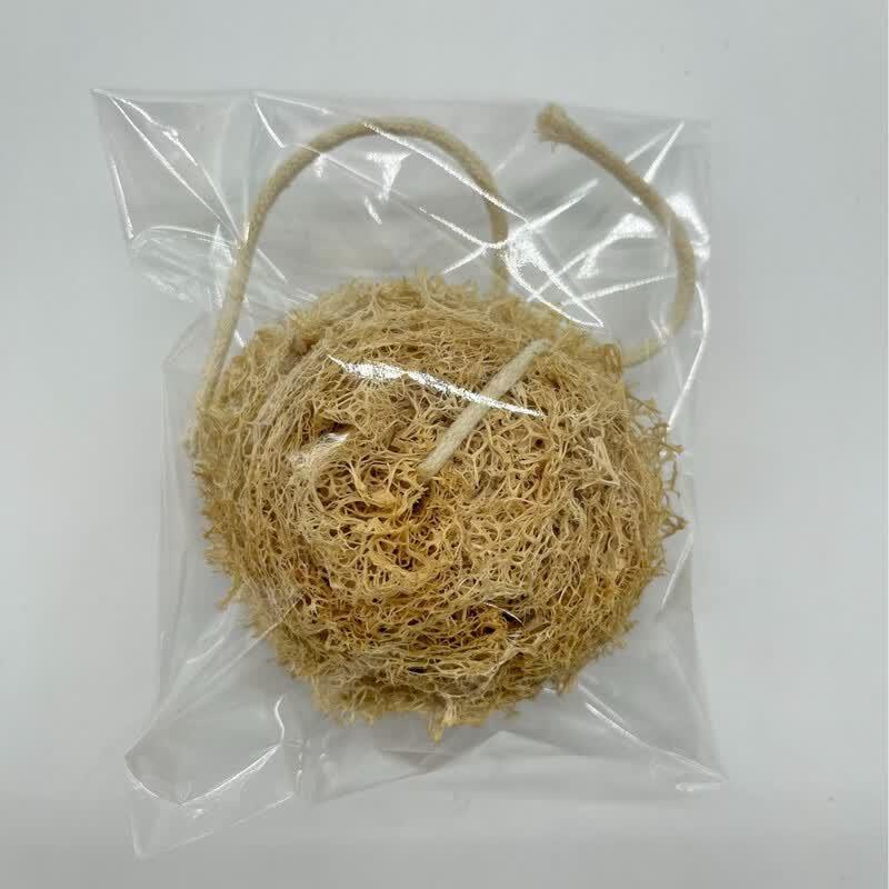 Natural Loofah Pot Scrubber with Steel Core