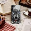 Чехол для телефона Волк Мягкий черный Для Samsung S25,S24,S21,S22,S23,S30,Ultra,S20,Plus,Fe,Lite