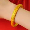 Gold Color Fashion Dragon and Phoenix Auspicious Gold Plated Bracelet Jewelry