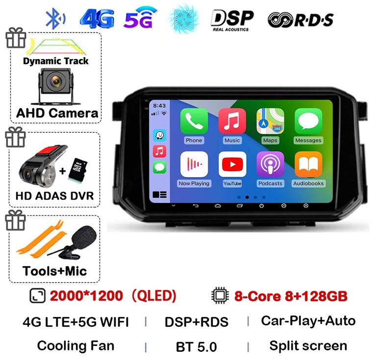 Android 14 Carplay Auto 4G+WIFI для Nissan Terra Xterra 2018 2019 2020-2022 Автомобильный радиоприемник Мультимедиа Видеоплеер GPS 360 Камера DSP