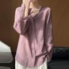 Navava Women Daily Solid Thin Long Sleeve Blouse Nb3100