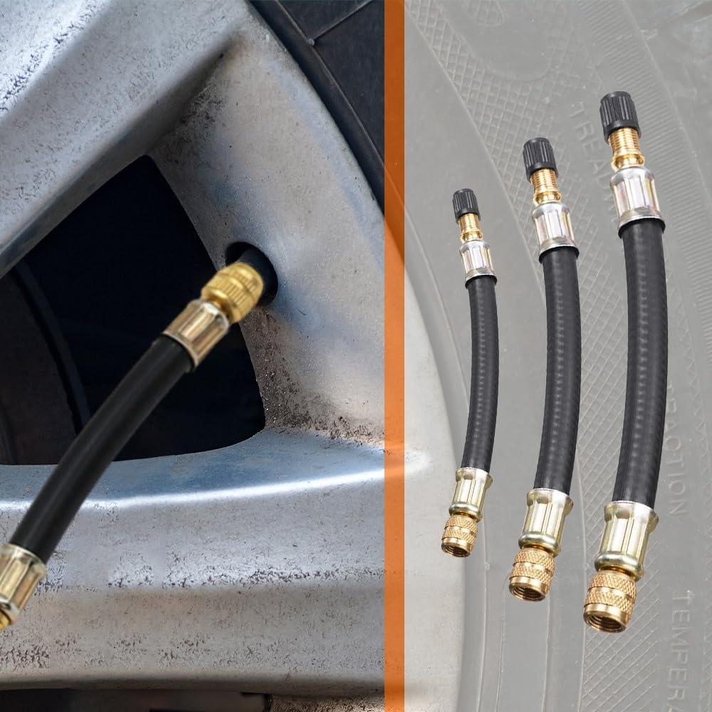 Tire Inflator Universal Flexible Tire Valve Extenders  for Cars Truck Motorcycle