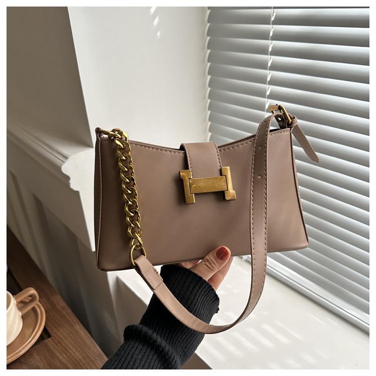 2024 Весна Новая Мода Ретро Сумка на Плечо и Через Плечо - Универсальная Текстурированная Сумка-Подмышка для Поездок на Работу