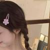 Hair Clip Flower Hair Clip Pink Sweet Barrettes Fashion Gripper Sakura Hairpin Daily Life