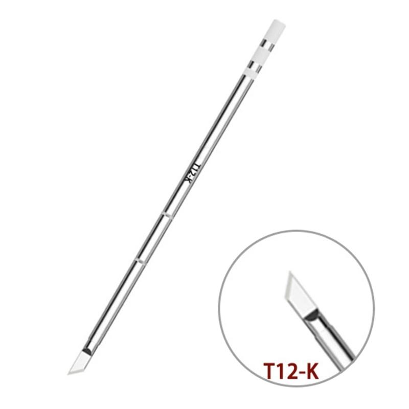 Наконечник для пайки из нержавеющей стали с быстрым нагревом T12 Запасные наконечники для паяльника Электрические паяльные сварочные аксессуары