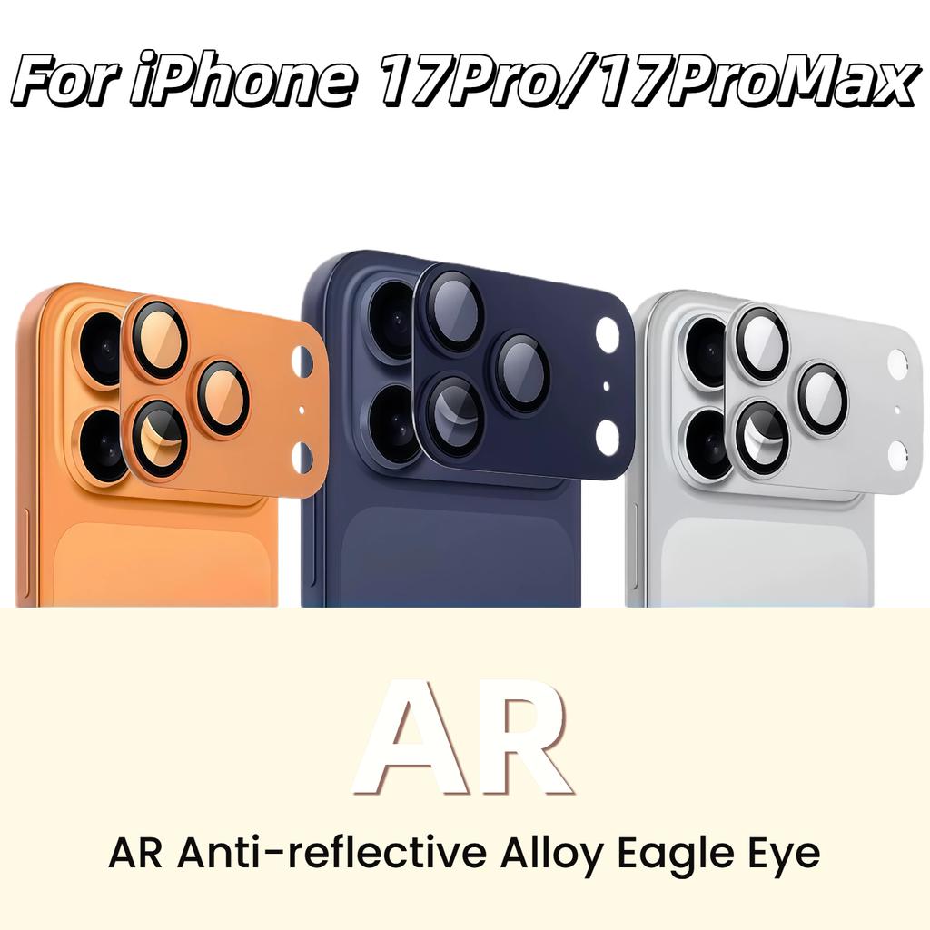 Для iPhone 17 Pro Max Защитное стекло для объектива камеры Металлический Алюминиевый Сплав Закаленное Стекло Чехол Аксессуары для Экрана