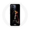 Case - Maniacase - Xiaomi Redmi 11A - One Piece Manga Anime Luffy - Flexible - Black