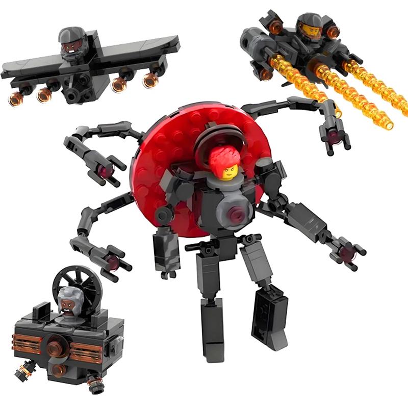 Набор строительных блоков Skibidi Toilet Titan Speakerman, TV Man, Cameraman - 445 деталей Коллекционные игрушки-конструкторы с персонажами для детей