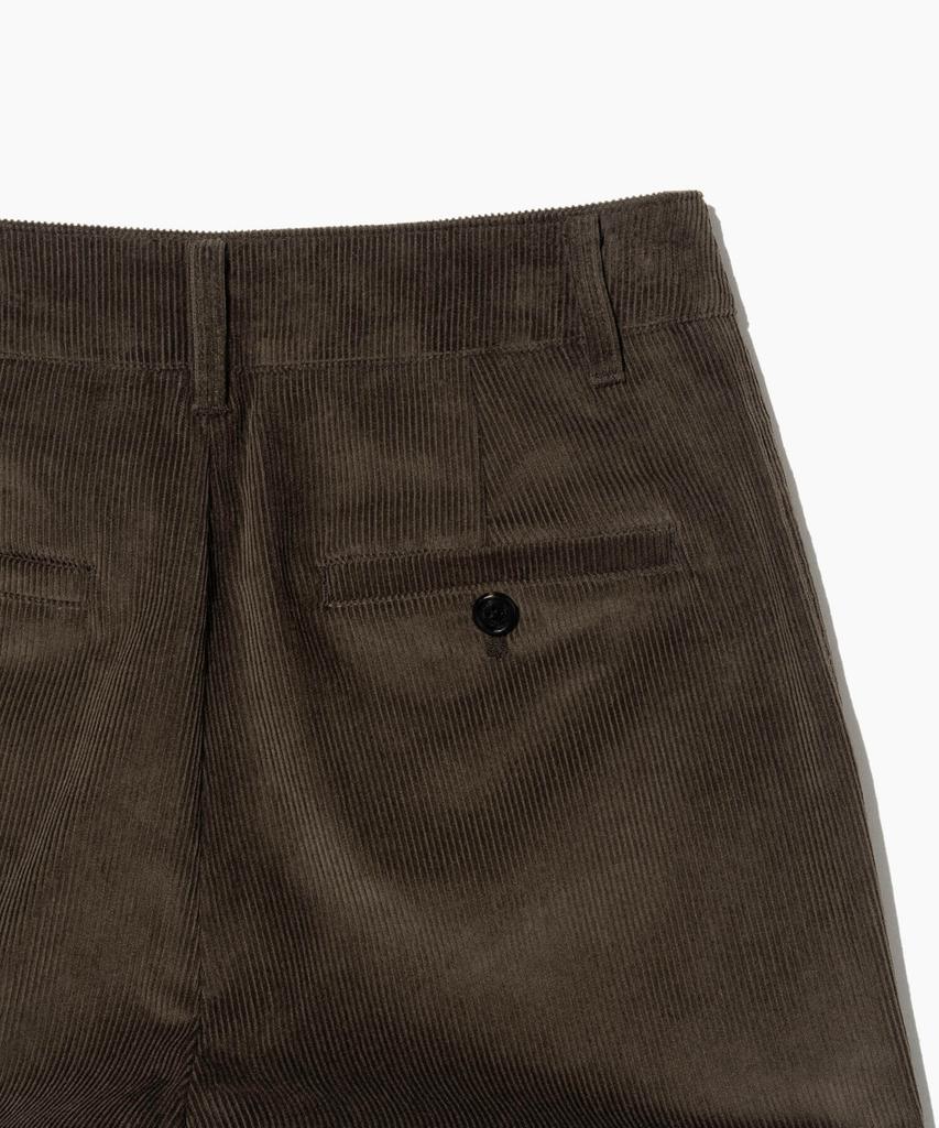 TTUDEMENT Corduroy Roll Up Pants Brown