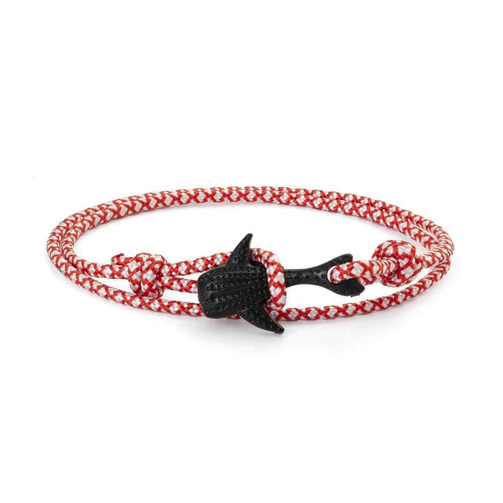 Модные нейлоновые браслеты для мужчин и женщин, парные подарки, плетеный браслет, мужской браслет, веревочный сплав, крючок, якорь, браслет