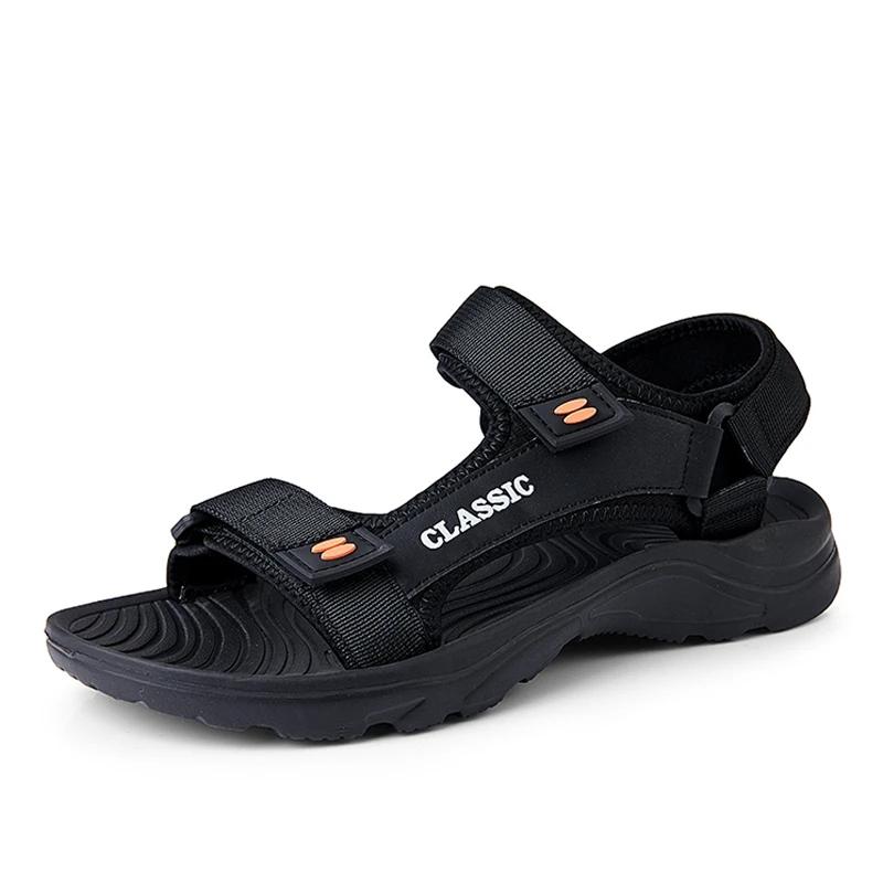 Fashion Summer Light-weight Men's Sandals Outdoor Black EVA Slip On Soft Casual Sandal Shoes For Man Sandals Zapatos Hombre Big Size 47