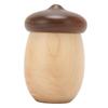 Acorn Shaped Toothpick Container 8cm Height Rounded Structure Eco Friendly Wood Toothpick Holder