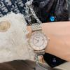Fashionable Steel Band Inlaid with Diamond British Watch for Women, Simple and Luxurious Style with Calendar Disc Watch