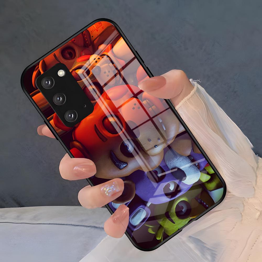 Чехол для телефона с игрой Five Nights At Freddys для Samsung A25 A13 A33 5G A54 A36 A35 A56 A52 A14 Ударопрочный стеклянный чехол