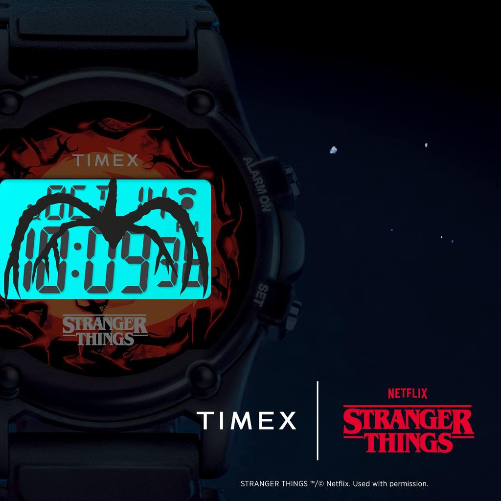 Timex x Stranger Things Atlantis 100 TW2V51000 NETFLIX Stranger Things Collaboration Model Quartz Watch 40mm USA Night Light [Timex] Indiglo® [Товар]