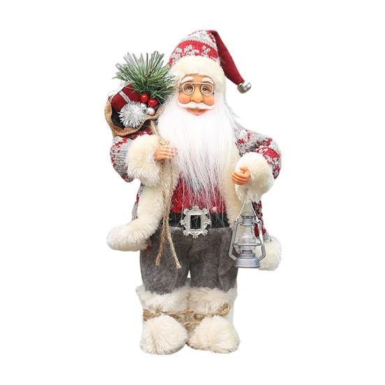 Санта Рождественское украшение 12-дюймовая фигурка ручной работы для елки, каминной полки, классический праздничный коллекционный подарок, рождественский праздничный настольный декор