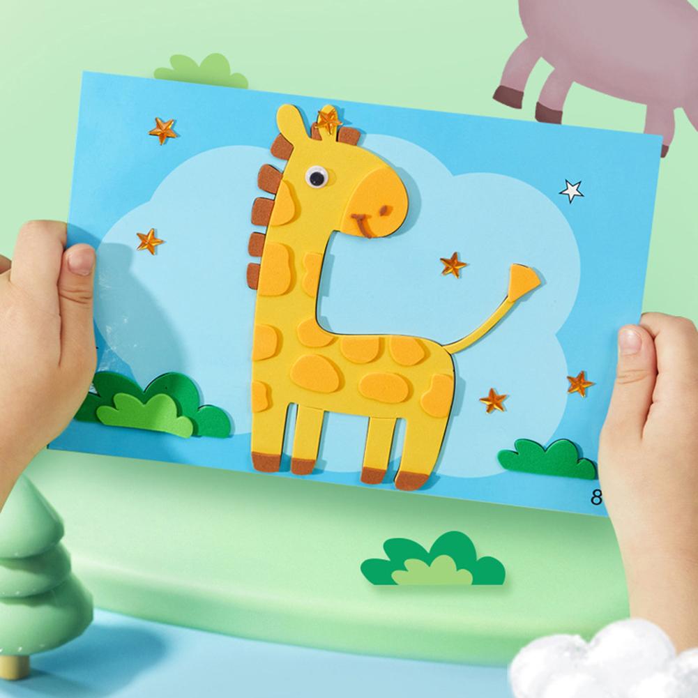 Children's EVA 3D Cartoon Stickers Toys Funny Decorative Paintings For Boy Girls
