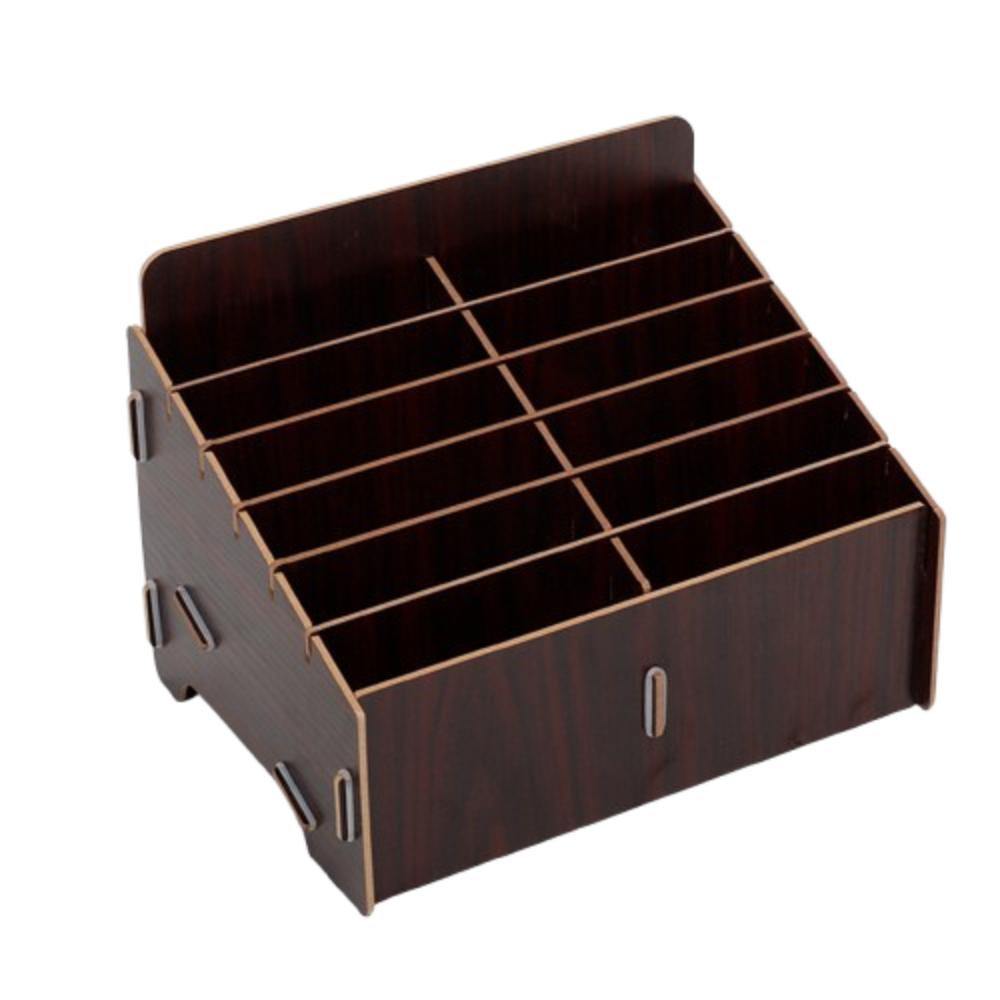 12/24/36 Ячеек Корзина для хранения мобильных телефонов Прочная настольная корзина для хранения и сортировки Настольная