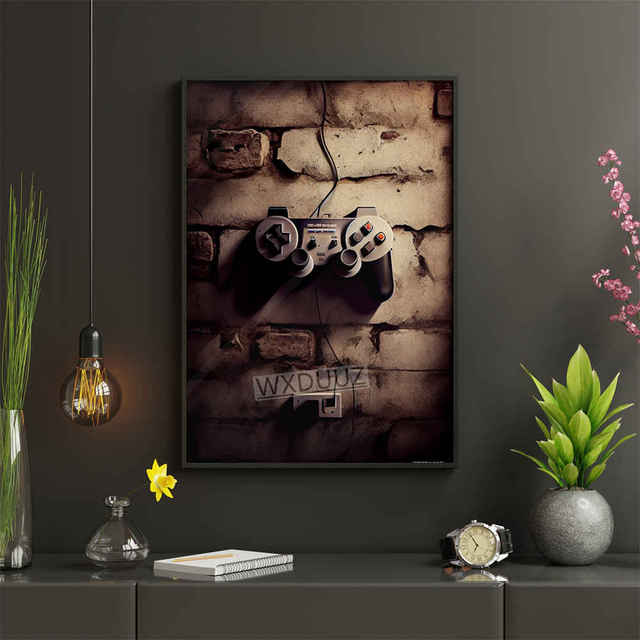 Неоновая игра 80-х годов, эстетическая видеоигра, Kawaii, декор для геймерской комнаты, скандинавские принты, настенное искусство, винтажные постеры, холст, кафе, качественная живопись