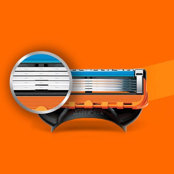 Gillette Fusion Manual Razor Blades, Pack of 4, 3 Pieces ,Korean Razor Blade