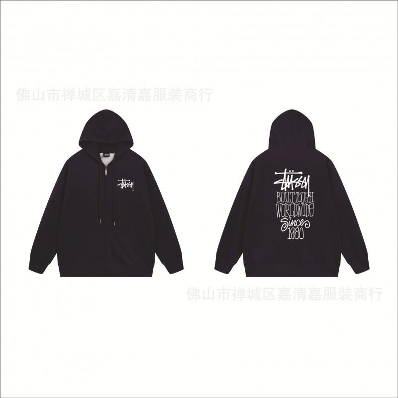 Mens Oversized Zip-Up Hooded Sweatshirt Casual Streetwear Cotton Pullover Fall