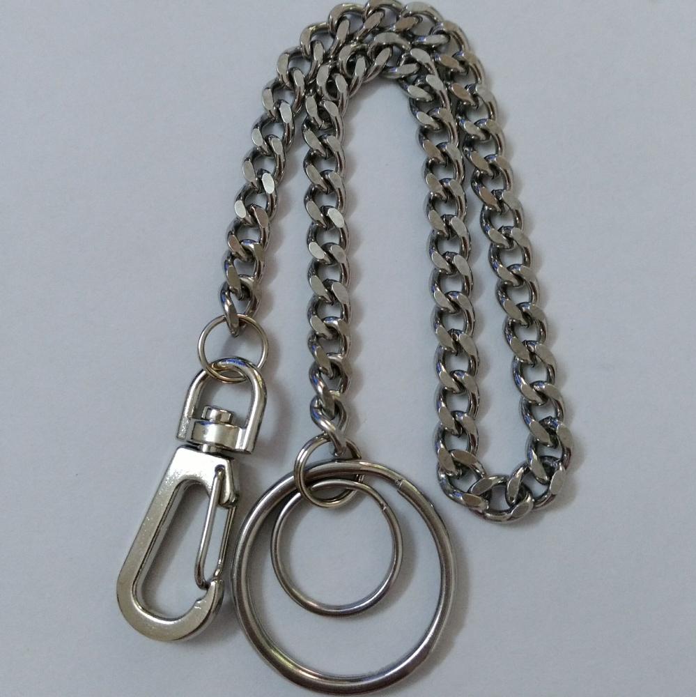 Silver Ring Punk Rock Wallet Belt Chain Key Chains Clip Pants KeyChain Wallet Chain Belt