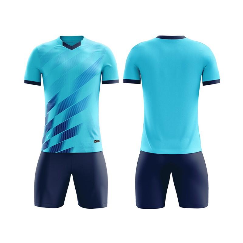Men Women Kids Quick Dry Soccer Jersey Set Training Match Uniform Narrow Shoulder Sportswear