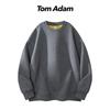 TOM ADAM Classic Retro Round Neck Pullover Sweatshirt