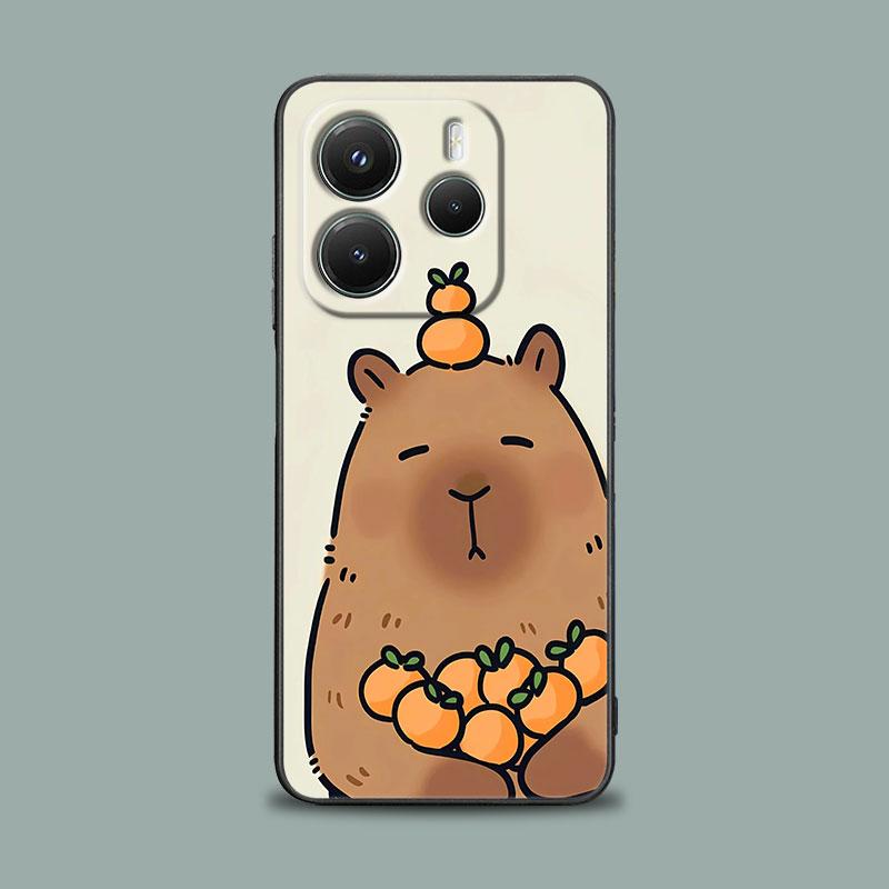 Чехол для телефона для Xiaomi Redmi 15C 14C 12C 13C 4G Redmi Note 15 14 13 12 11 10 Pro Plus 5G 12S Силиконовый Мягкий Чехол Капибара Милый