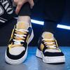 Модные мужские повседневные кроссовки, весенние, новые, на шнуровке, цветные туфли на платформе, вулканизированные туфли, трендовая корейская универсальная спортивная обувь, обувь для досок