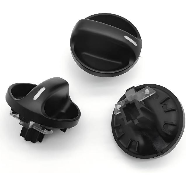 3 PCS Car Climate Control Knobs, ABS Heater Fan Control Switch Panel Knob Kit, Precise Fit Replacement OEM# 55905-0C010, Compatible with 2000 2001