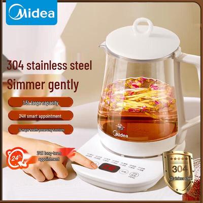 Midea Умный стеклянный чайник для здоровья, 1,5 л, штепсель CN (адаптер в комплекте)